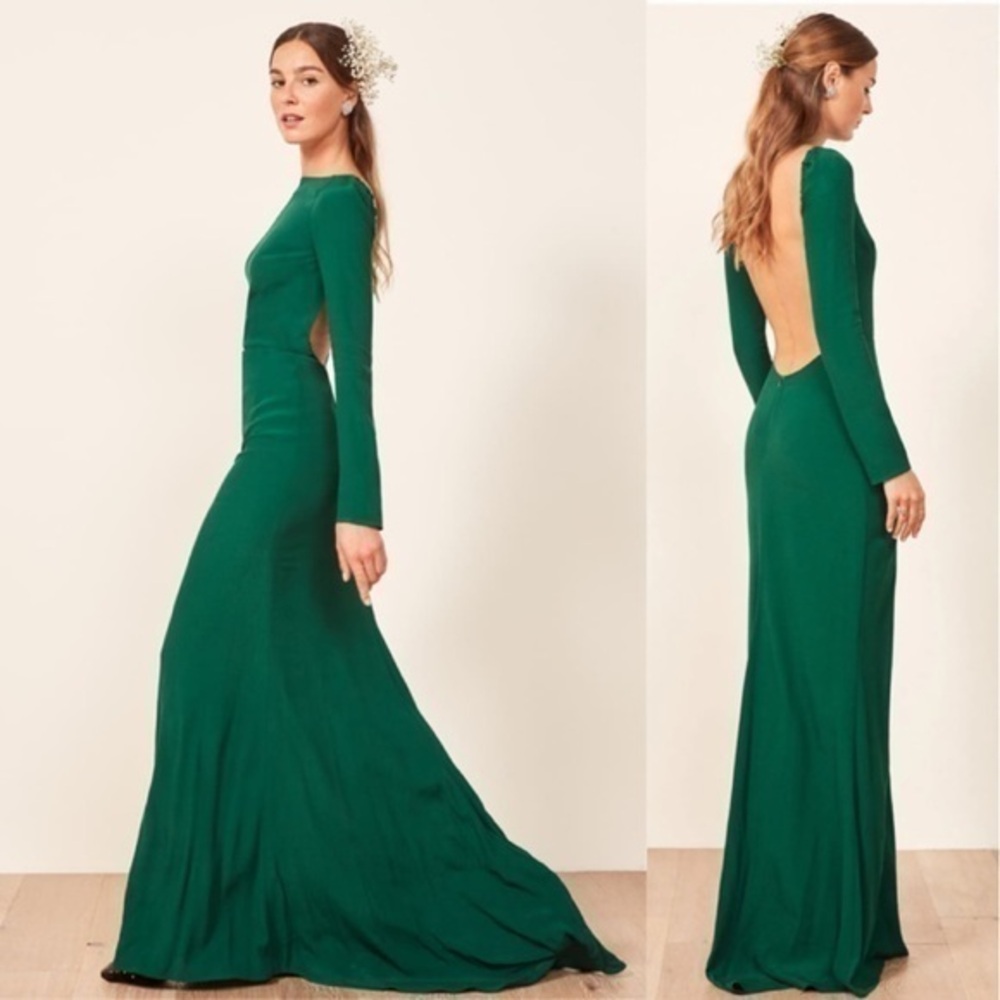 NWT Reformation Artemis Green Dress Size 2